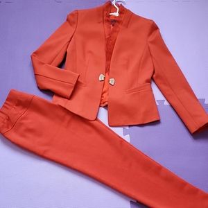 @orange color suits, wear only for wedding photo